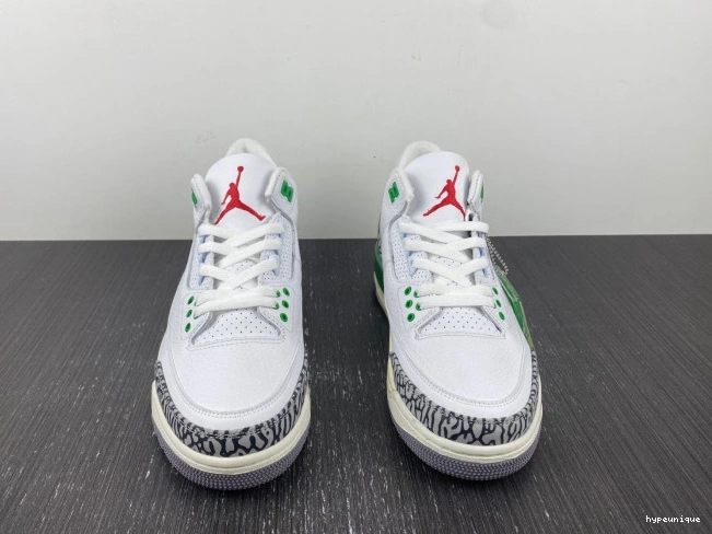 HYPE CK9246-136 Jordan 3 Lucky Retro (W) Green 0724